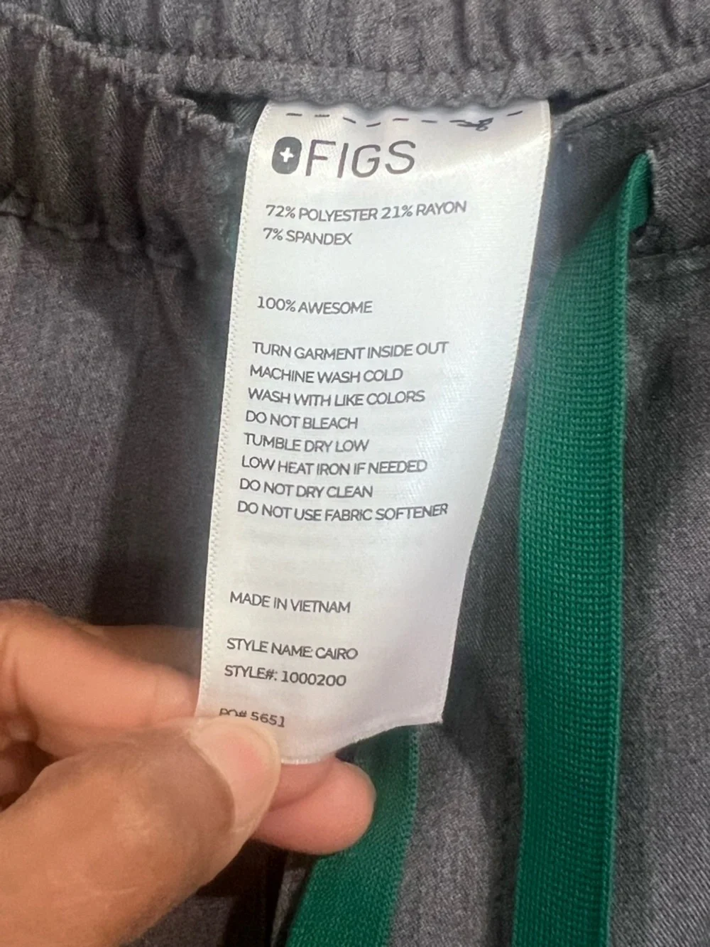 EUC Figs Men's Cairo Cargo Scrub Pants in Graphite Sz XL/S